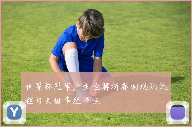 世界杯冠军产生全解析赛制规则流程与关键争胜节点